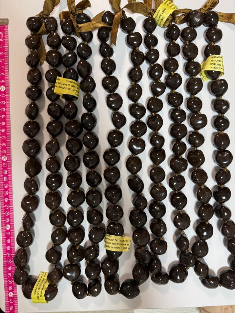 ククイナッツ　5本 フラダンスやリボンレイにも