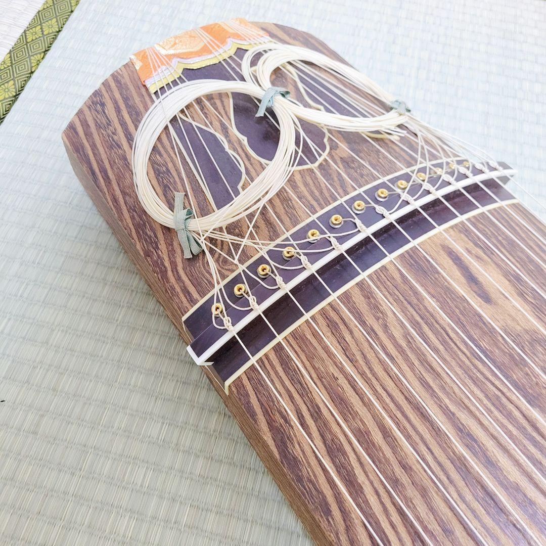 高級琴✨付属品多数✨ フルセット13弦 琴 並甲 木目良好 蒔絵入りケース付き