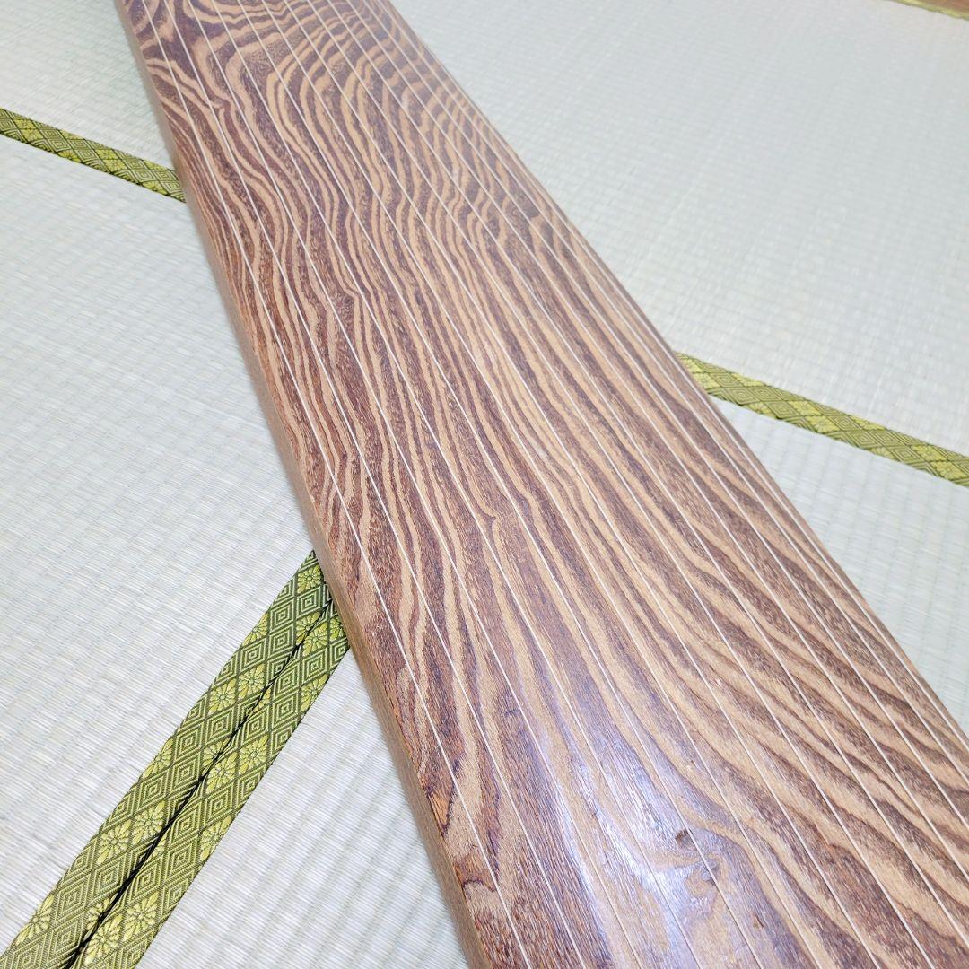 高級琴✨付属品多数✨ フルセット13弦 琴 並甲 木目良好 蒔絵入りケース付き