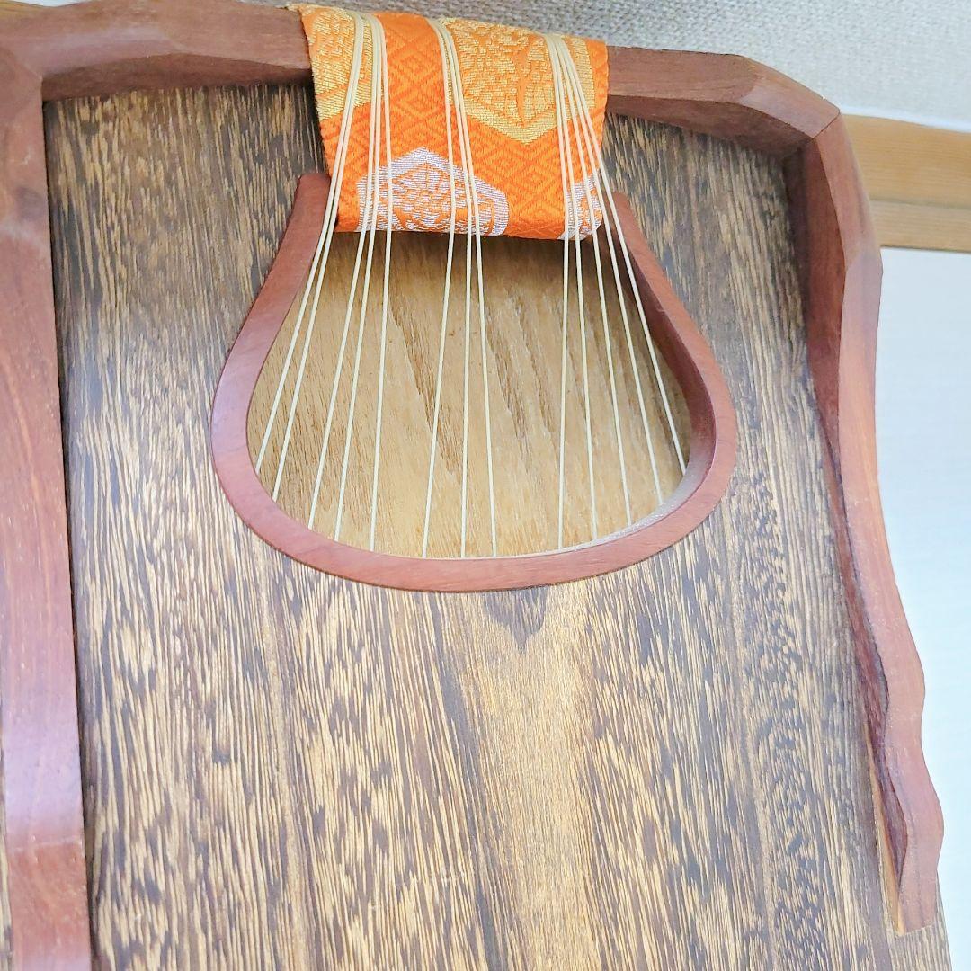 高級琴✨付属品多数✨ フルセット13弦 琴 並甲 木目良好 蒔絵入りケース付き