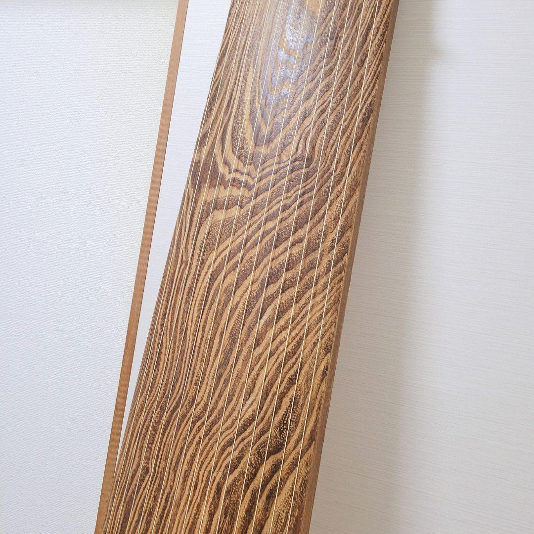 高級琴✨付属品多数✨ フルセット13弦 琴 並甲 木目良好 蒔絵入りケース付き