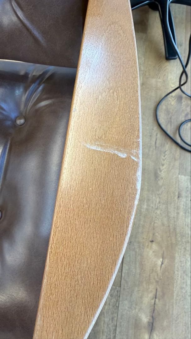 ブラウン アームチェア 美容室用椅子