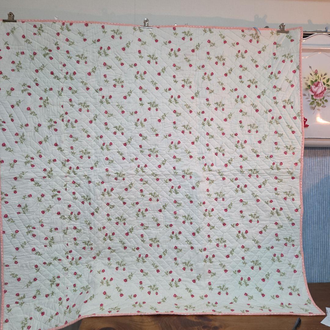 ❣️パッチワーク　キルト　薔薇柄　英字　水玉　リバーシブル