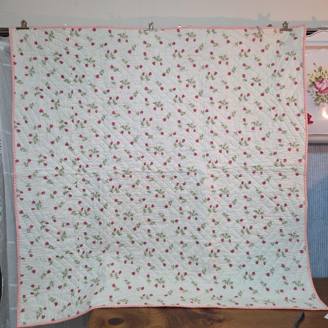 ❣️パッチワーク　キルト　薔薇柄　英字　水玉　リバーシブル