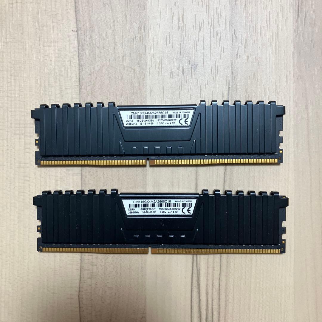 CORSAIR DDR4-2666MHz メモリ　16GB(8GB×2枚)