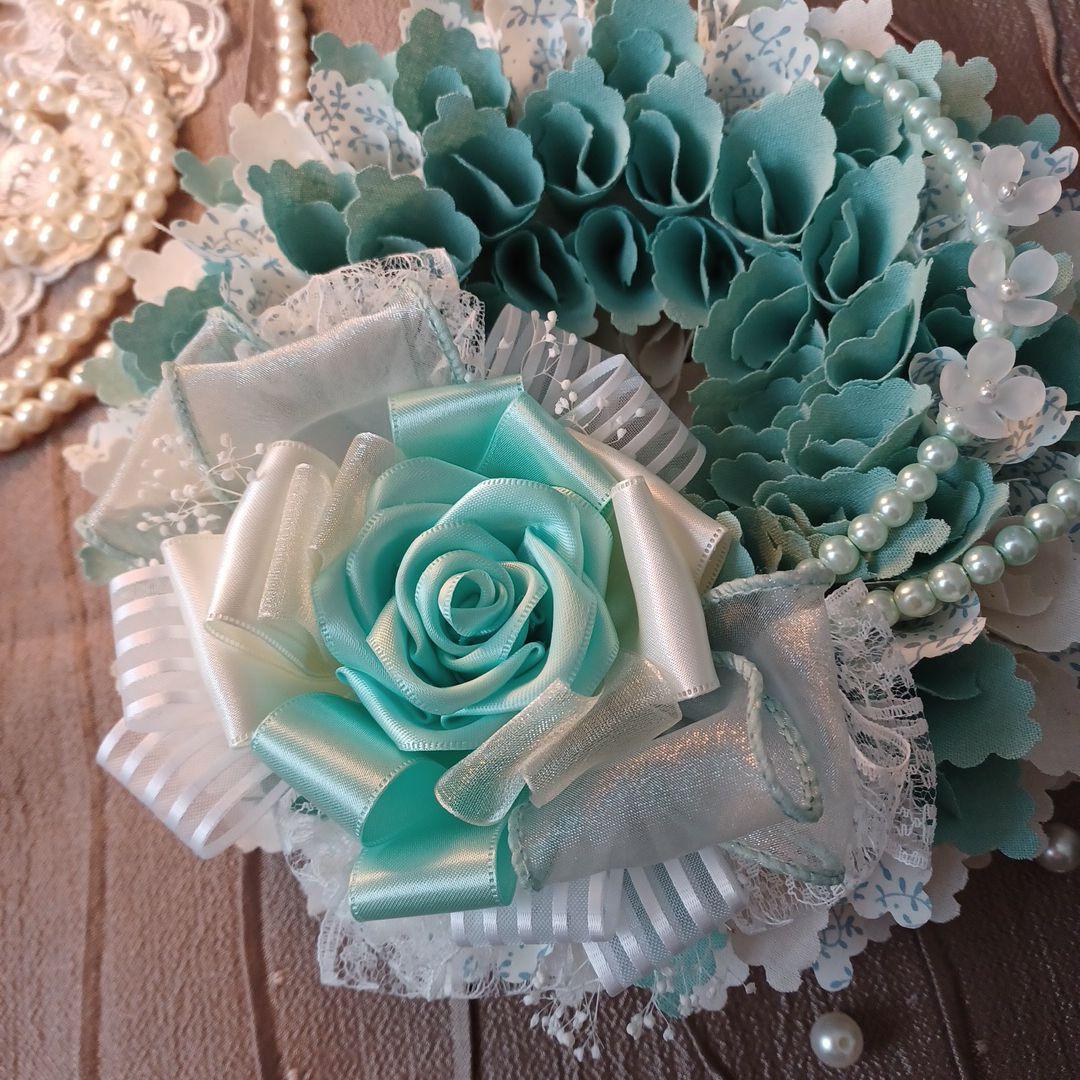 ＊510＊~＊momo＊~布リース　春リース　フラワーリース　玄関リース