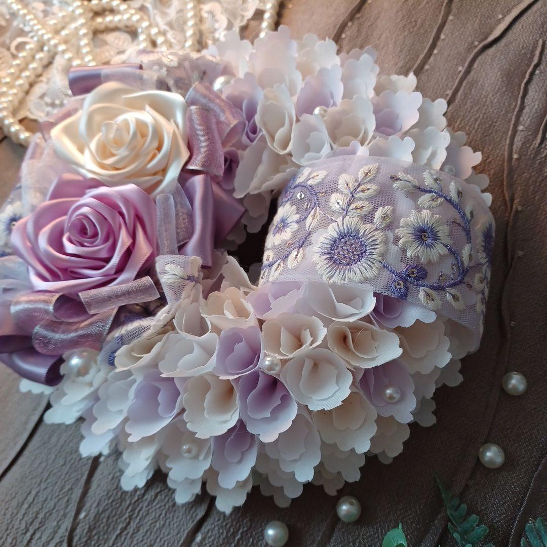 ＊510＊~＊momo＊~布リース　春リース　フラワーリース　玄関リース