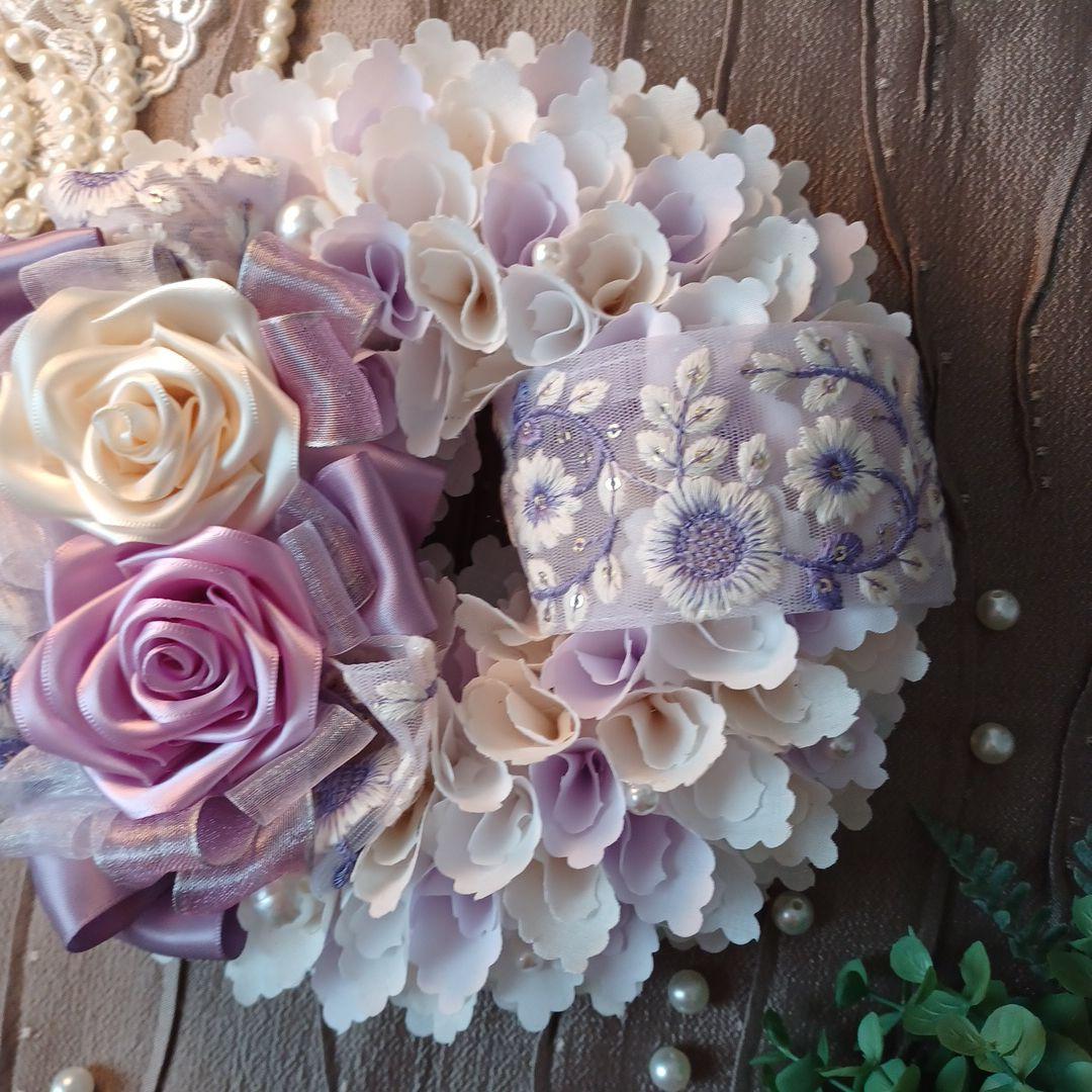 ＊510＊~＊momo＊~布リース　春リース　フラワーリース　玄関リース