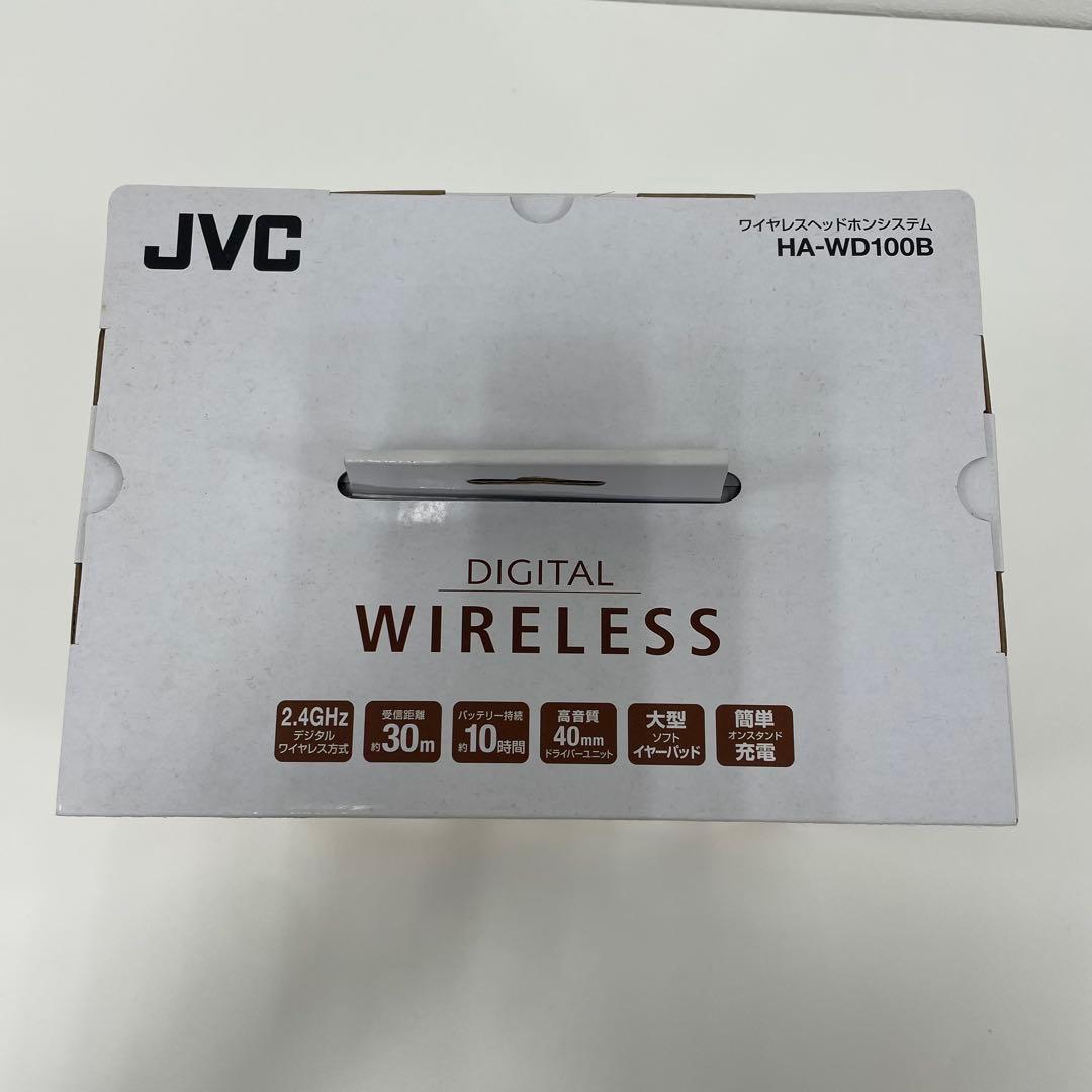 未使用品 JVCケンウッド ワイヤレスヘッドホン HA-WD100B ブラック