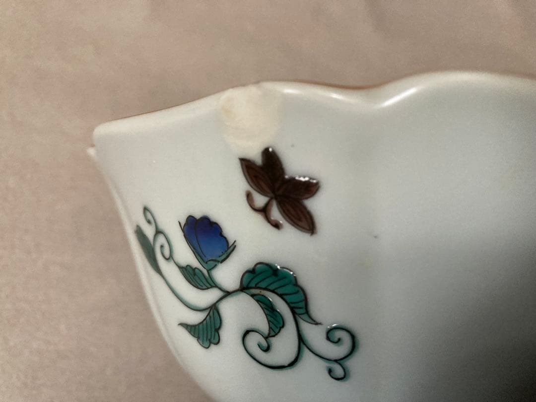 九谷焼　九谷寿陶　輪花鉢　盛り鉢　深鉢　3個セット　昭和レトロ　※1個に欠けあり