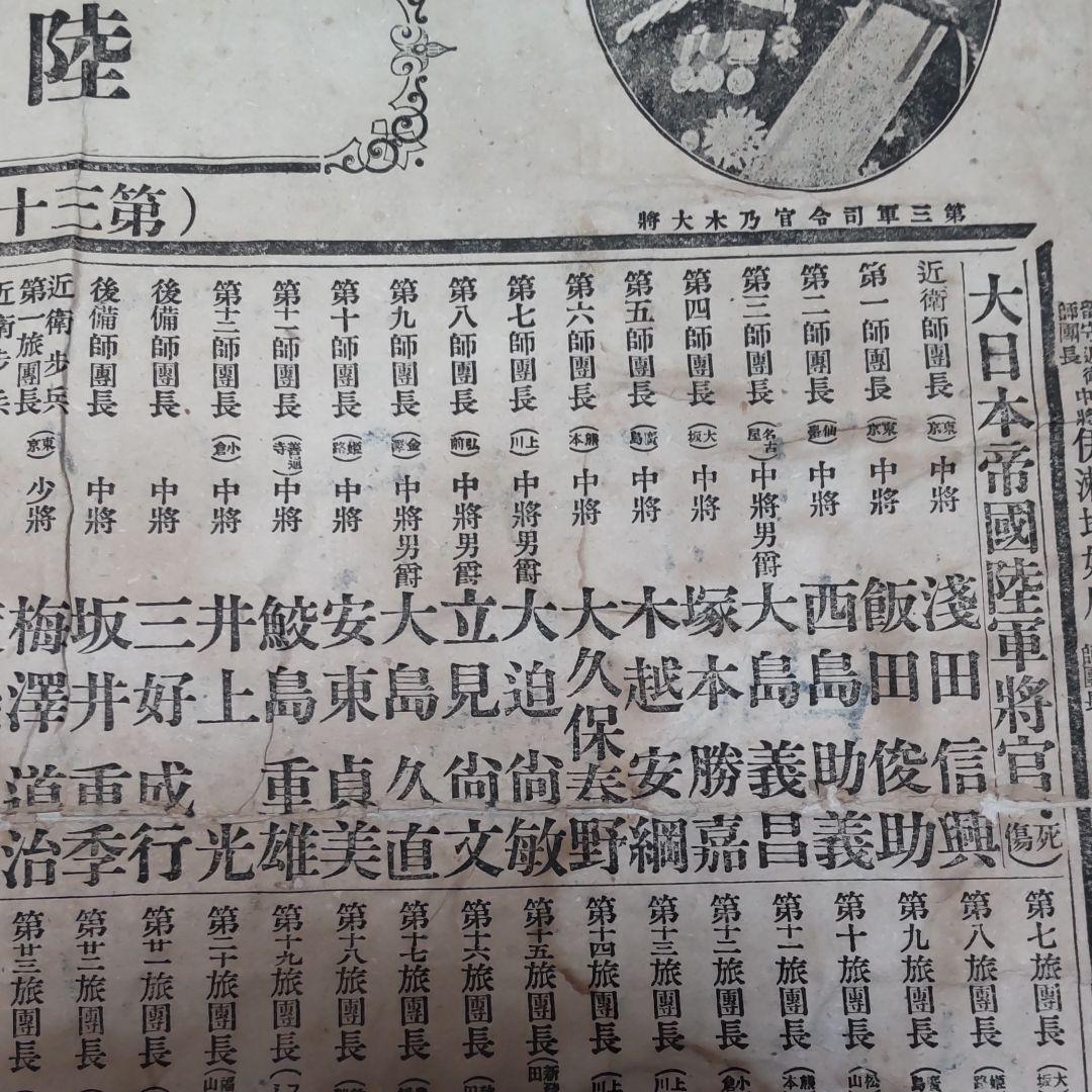 明治38年日露對戦陸海軍武将鑑。