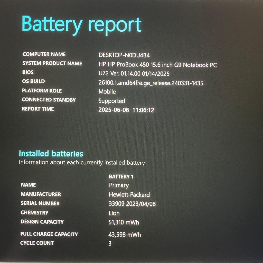 美品 ProBook 450 G9 第12世代 i5 16GB SSD FHD