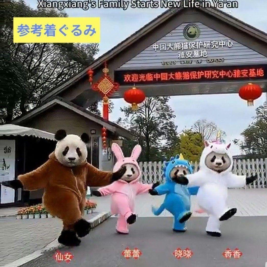 【パンダ】だっこシャオレイ♡怪獣＆うさぎ変身コスチューム＆缶バッチリース