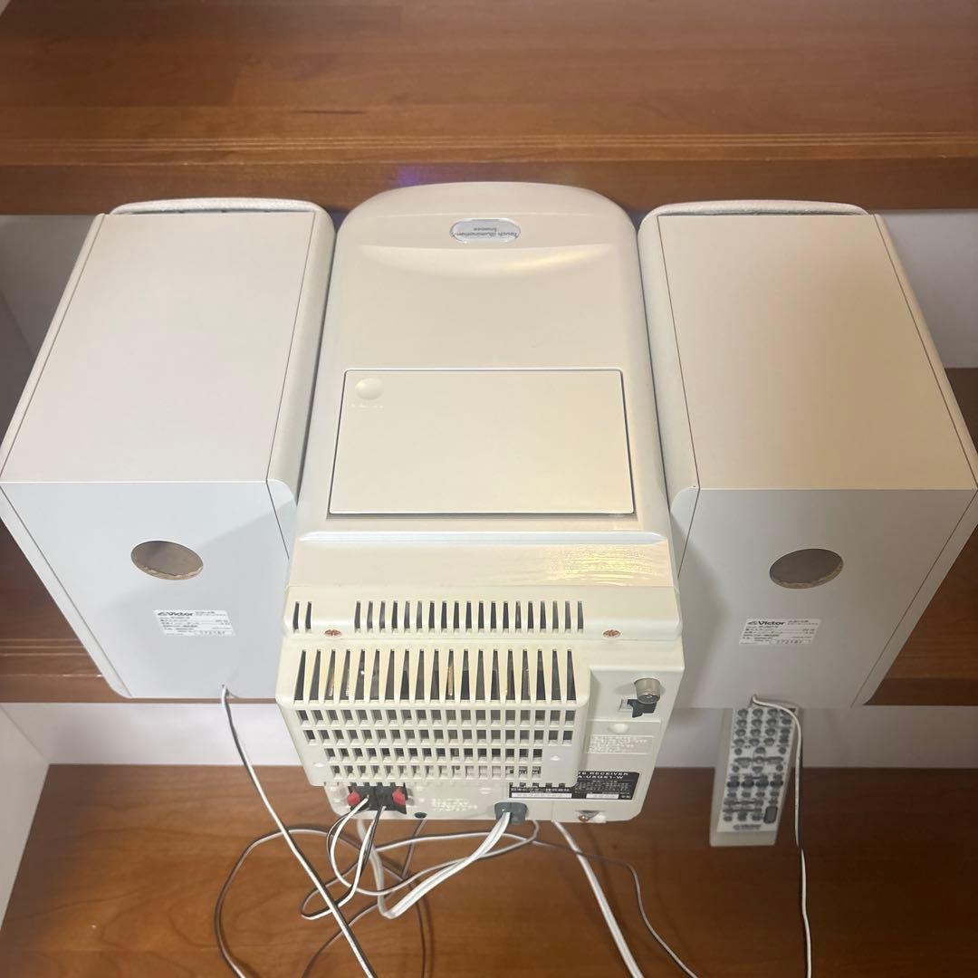 Victor マイクロコンポCD、MD、カセット、スピーカーセット ★動作確認済