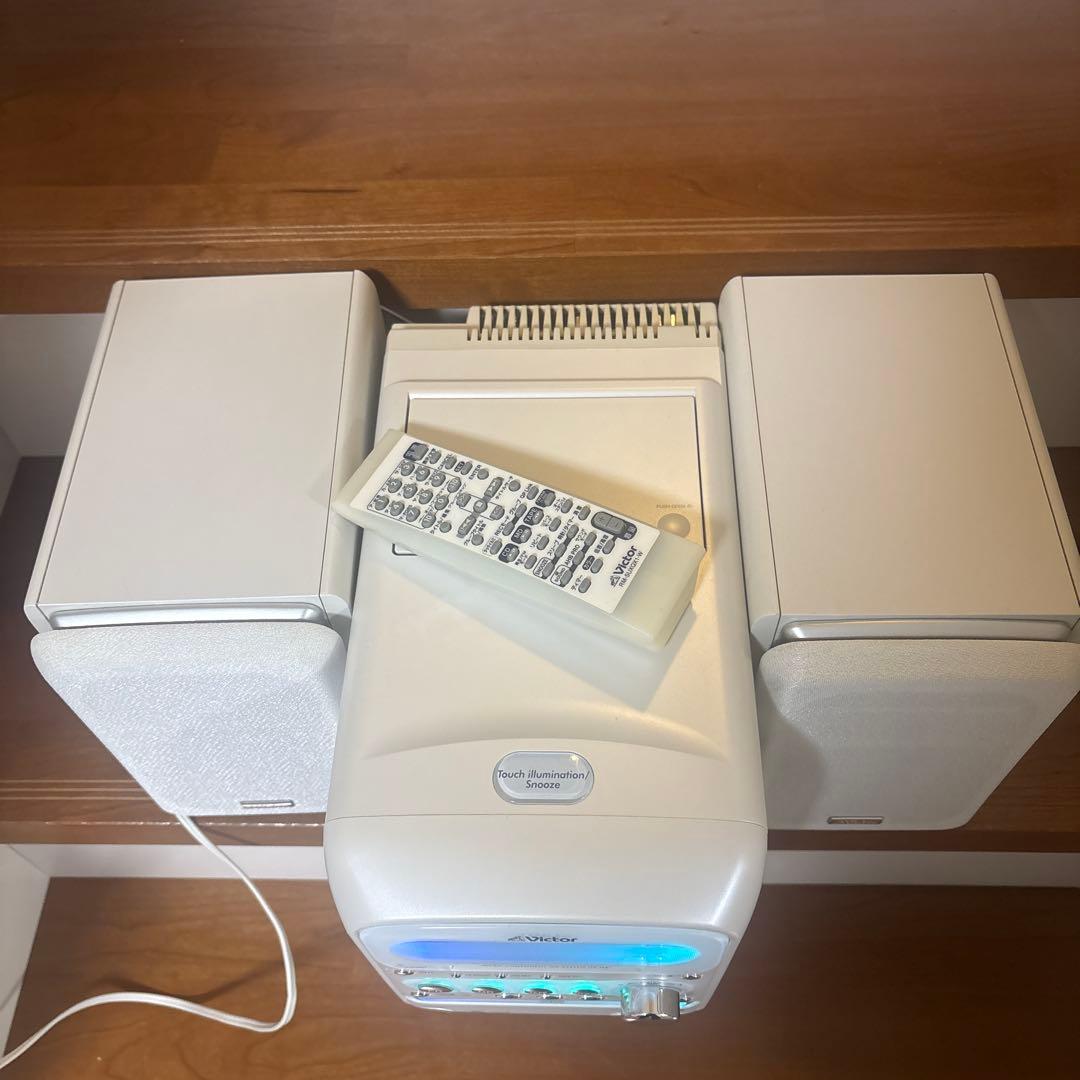 Victor マイクロコンポCD、MD、カセット、スピーカーセット ★動作確認済