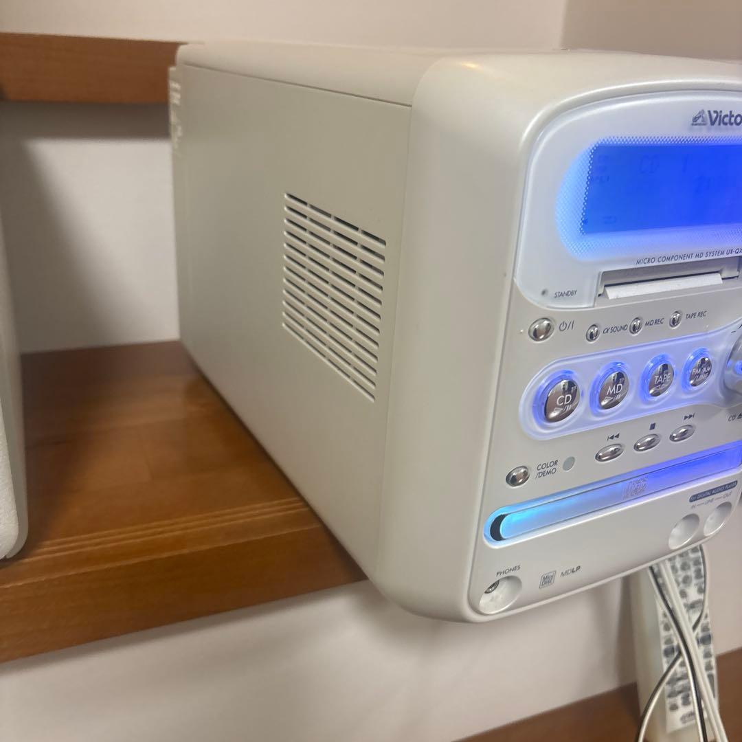 Victor マイクロコンポCD、MD、カセット、スピーカーセット ★動作確認済