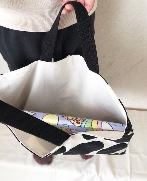 完売★不規則ドット柄　北欧　レッスンバッグ　サブでバッグ