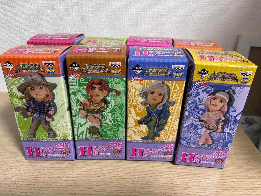 【全8種コンプ】一番くじ ジョジョ SBR H賞 ワールドコレクタブルフィギュア