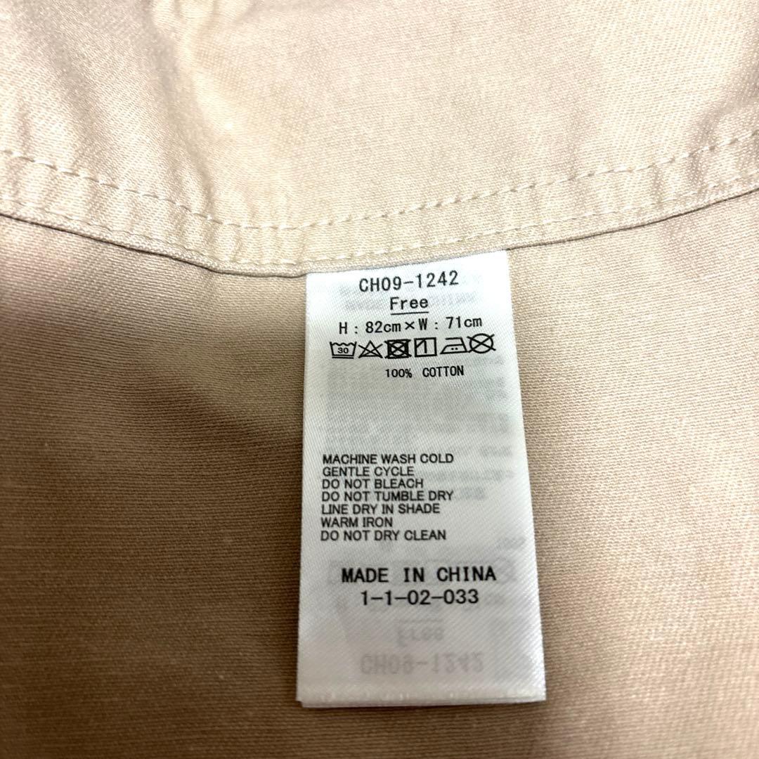 CHUMS エプロン ベージュ/赤 ほぼ未使用