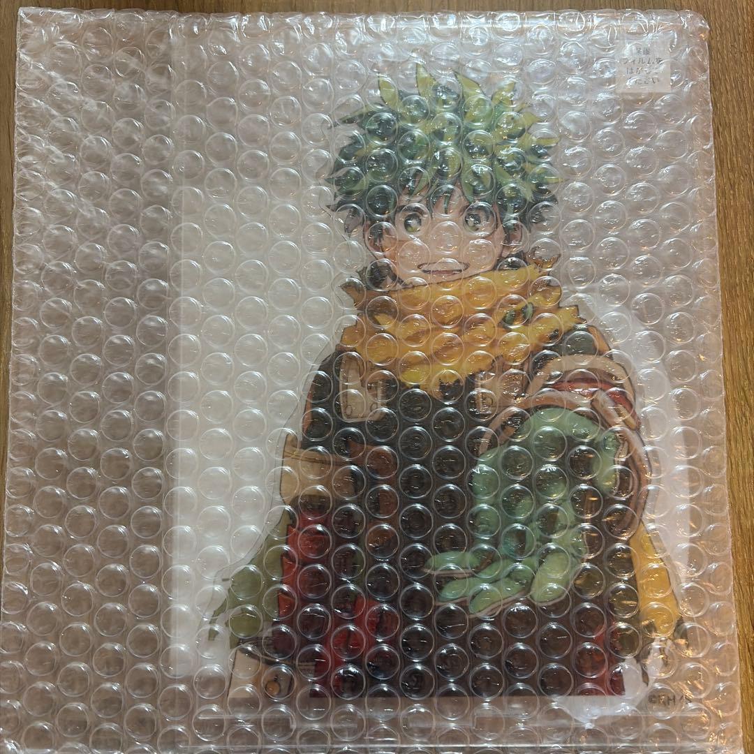 緑谷出久 僕のヒーローアカデミア アクリルMEGAフィギュア 缶バッジ　2点