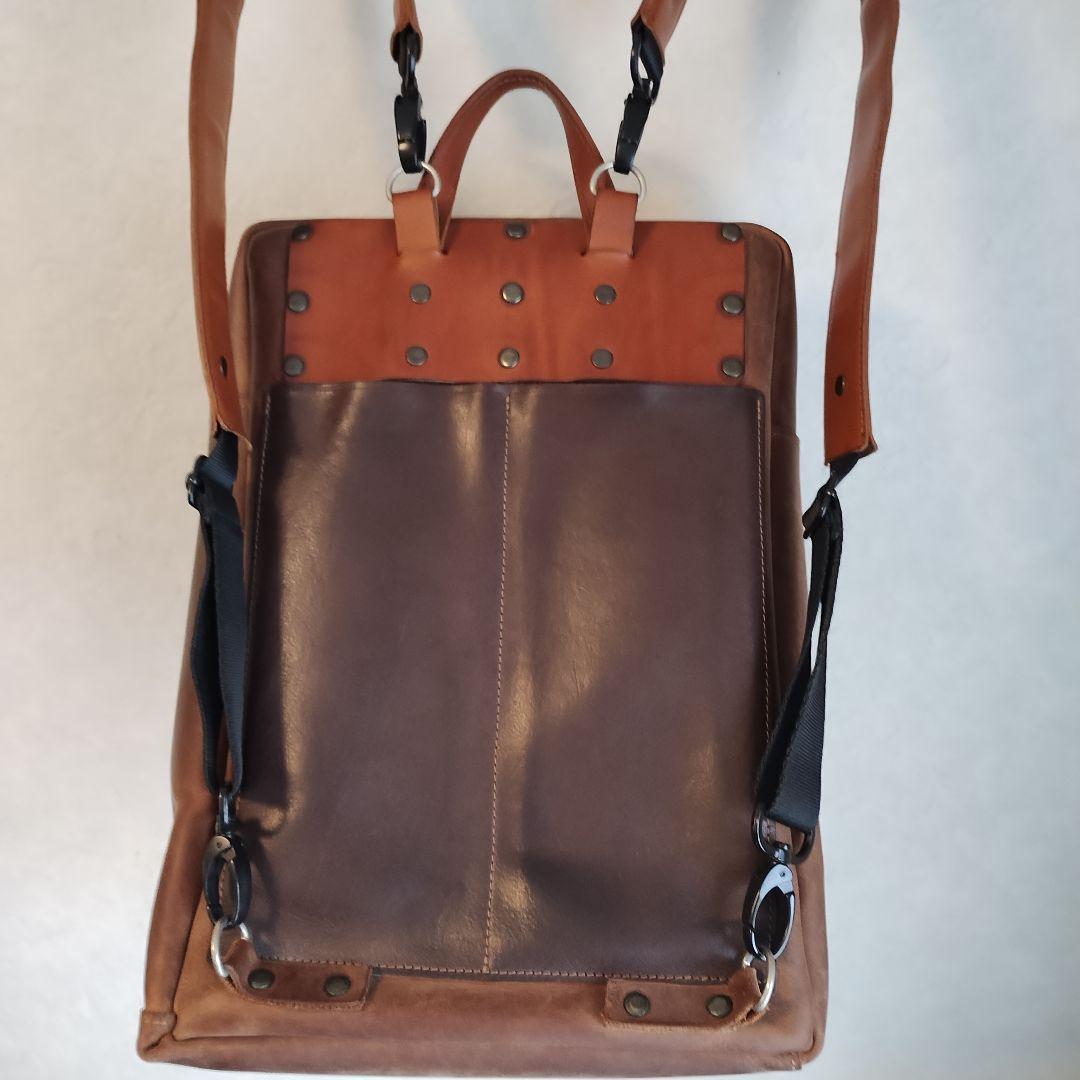 訳あり品レザーリュックサック　ハンドメイド　本革　レザークラフト