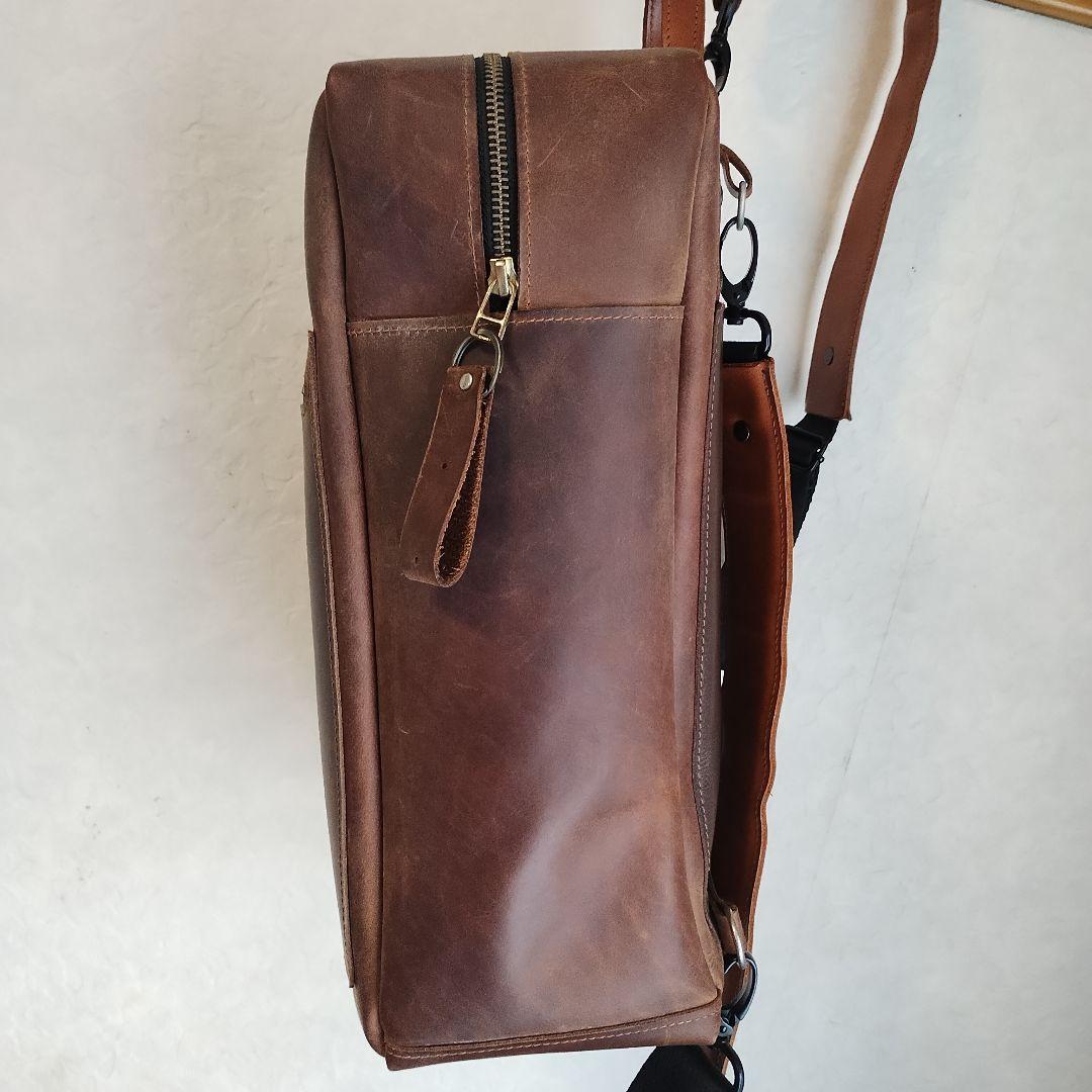 訳あり品レザーリュックサック　ハンドメイド　本革　レザークラフト