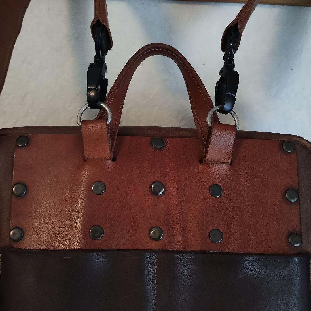 訳あり品レザーリュックサック　ハンドメイド　本革　レザークラフト