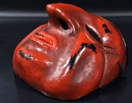 木彫　伎楽面　舞踊面　胡人面　般若　能面　翁　開運　骨董品