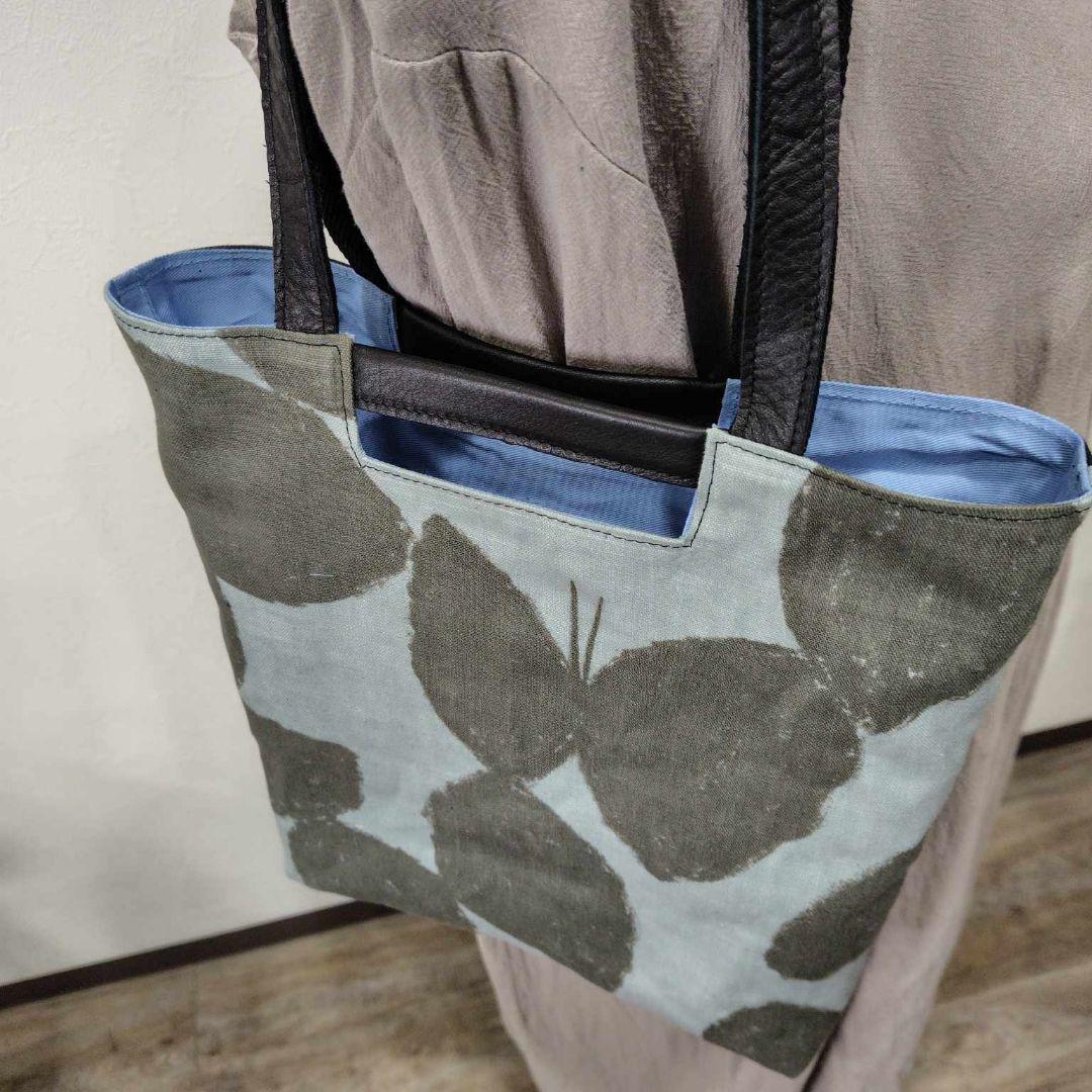 s*s様 ミナペルホネン/スローダンス×うさぎカケラパッチ/A4ショルダートート