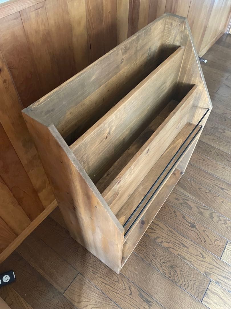 ニコアンド　nico and… 木製マガジンラック ナチュラルウッド