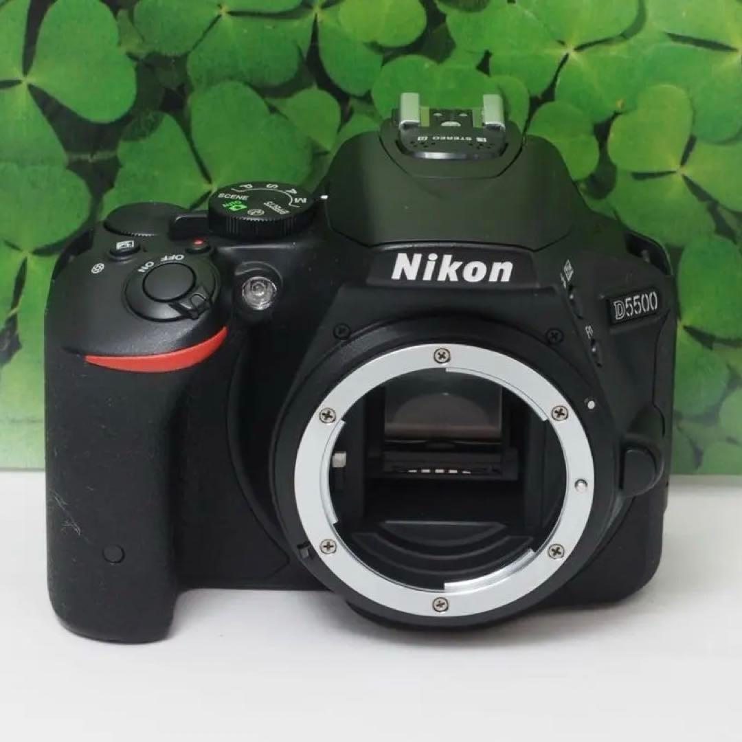 【美品】Wifi搭載❤️自撮りOK ニコンD5500 2416万画素ダブルレンズ