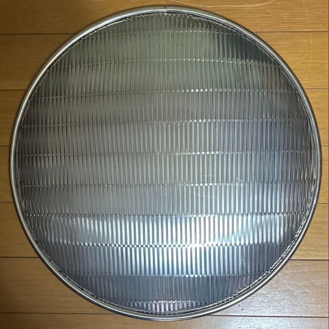 残り1点　廃番　弁慶ざる　オール18-8ステンレススチール　盆ざる　42cm