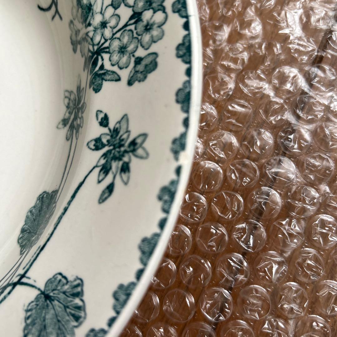 フランスアンティークサルグミンヌゼラニウムスーププレート