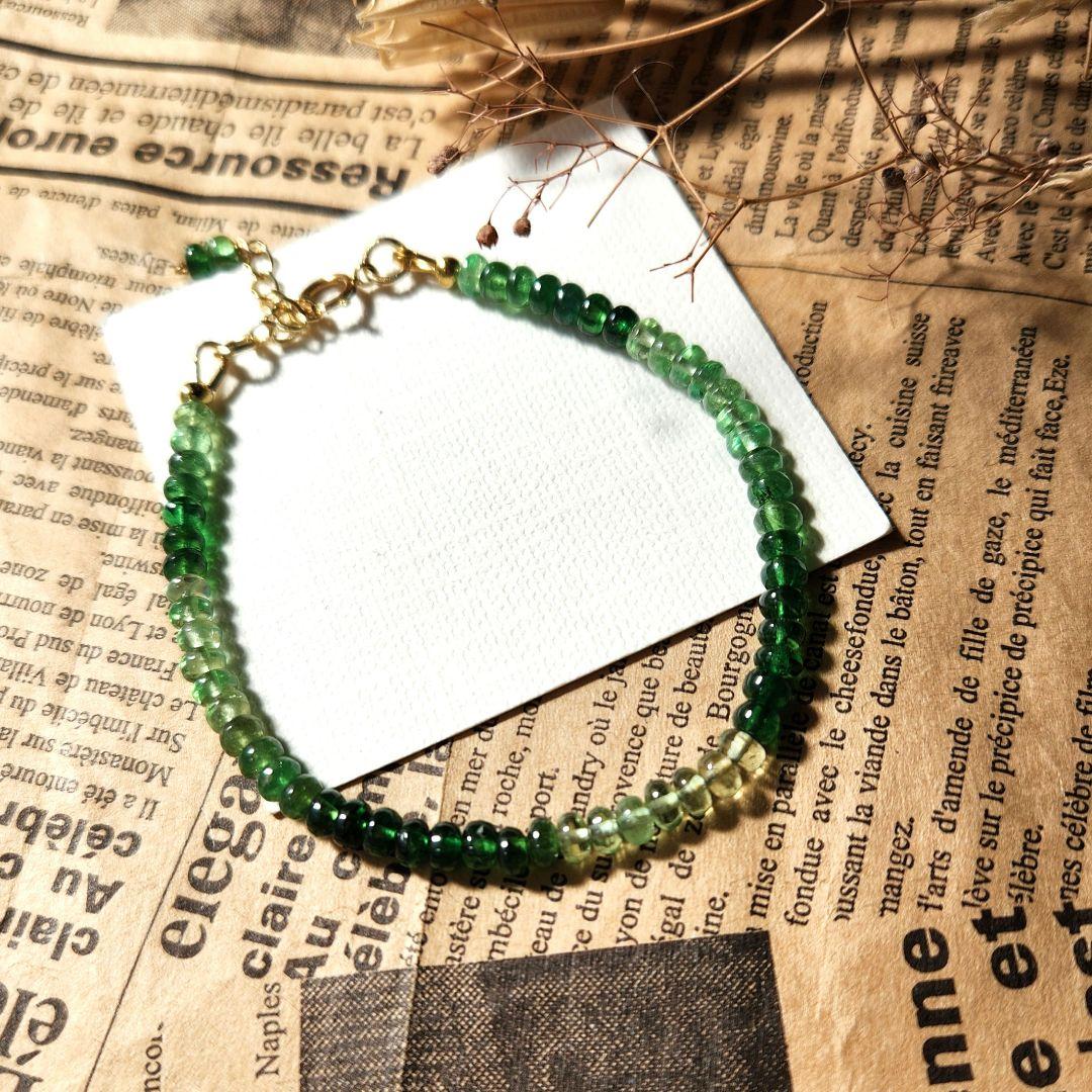 １４kgfツァボライトブレスレット