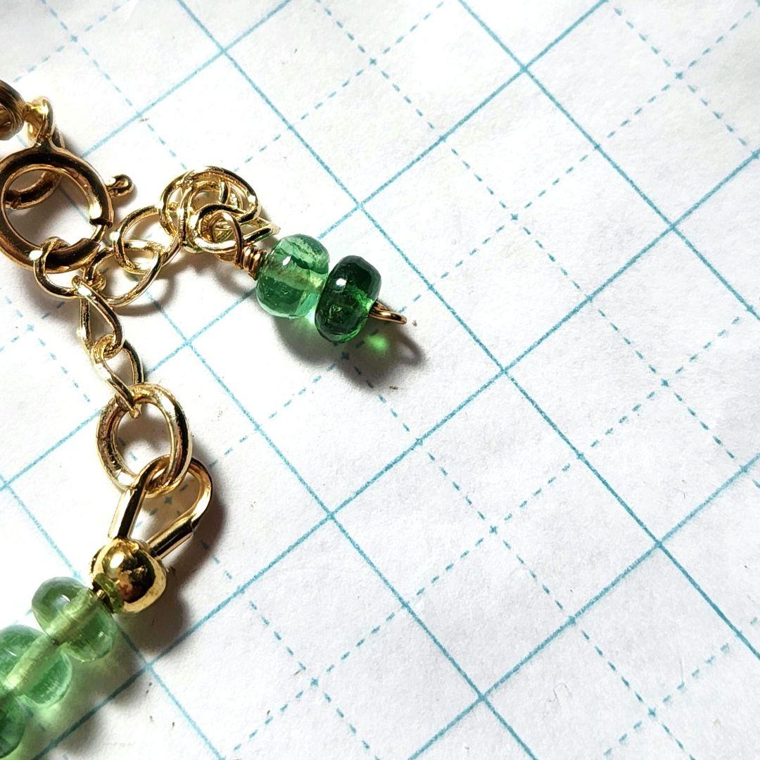 １４kgfツァボライトブレスレット