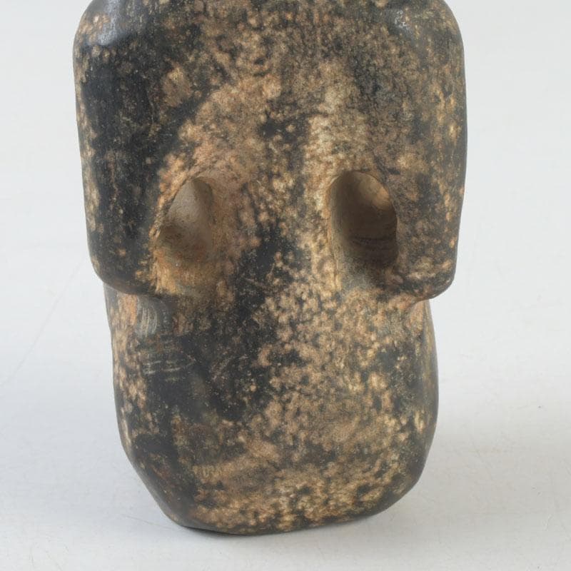 中国　玉石寿山石彫刻　兎　置物　C　A6