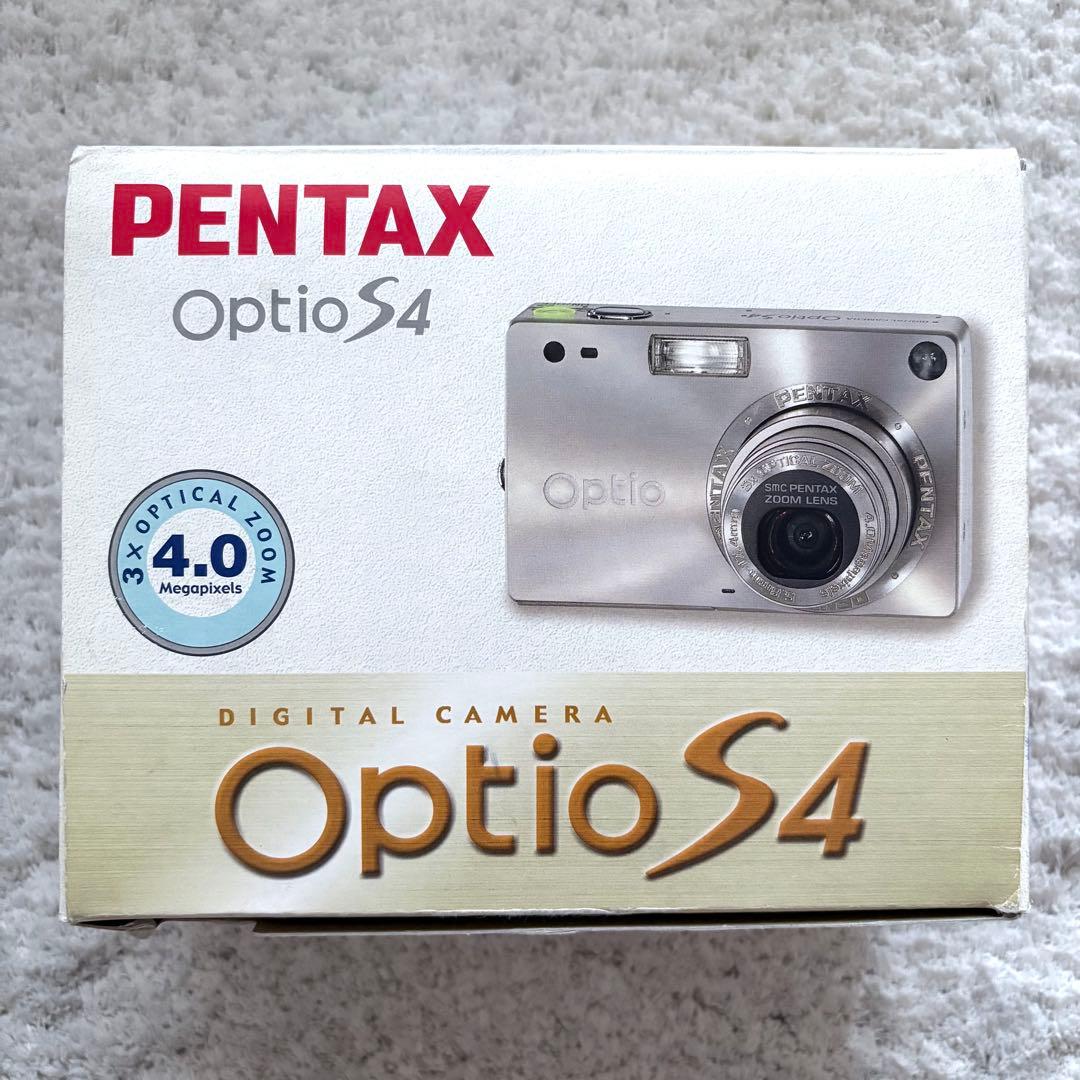 【動作品】PENTAX ペンタックス Optio S4 レトロコンデジ シルバー