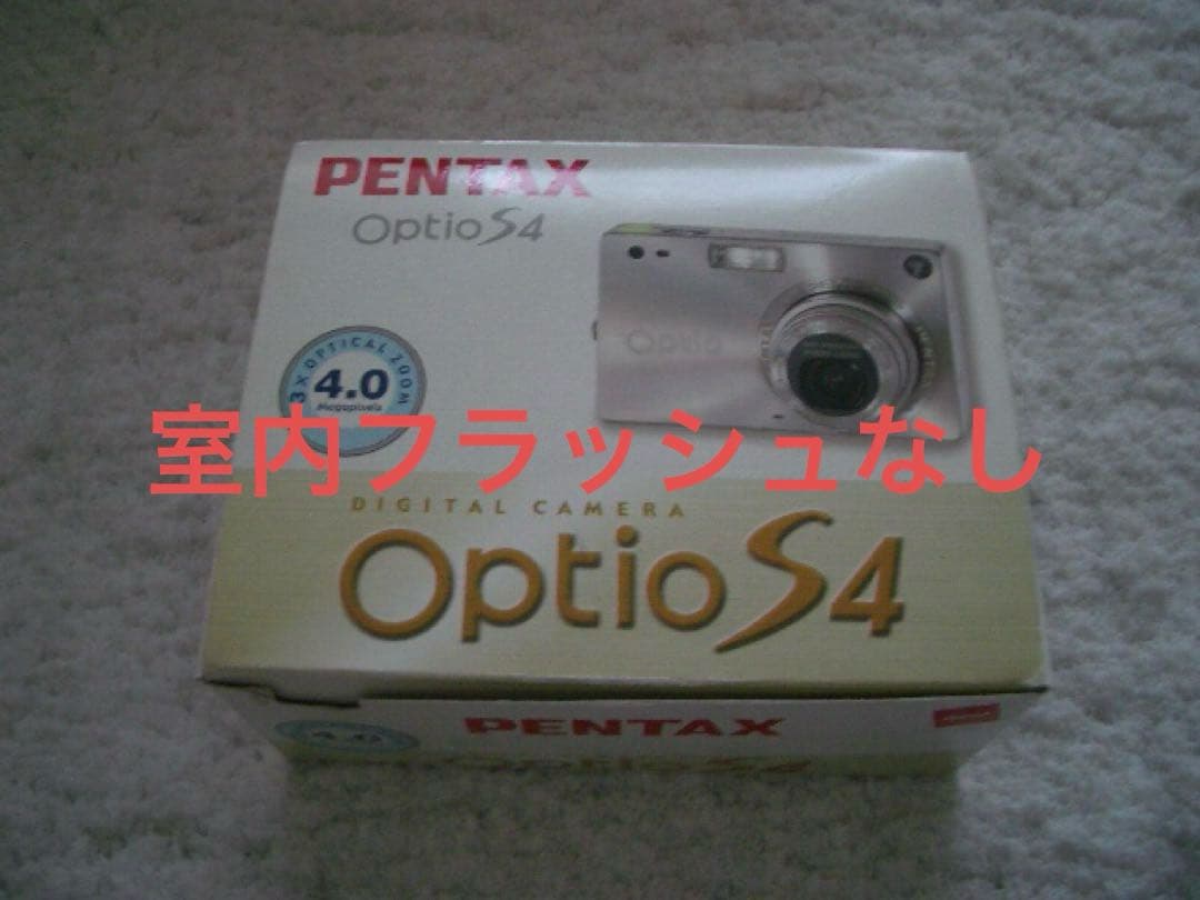 【動作品】PENTAX ペンタックス Optio S4 レトロコンデジ シルバー