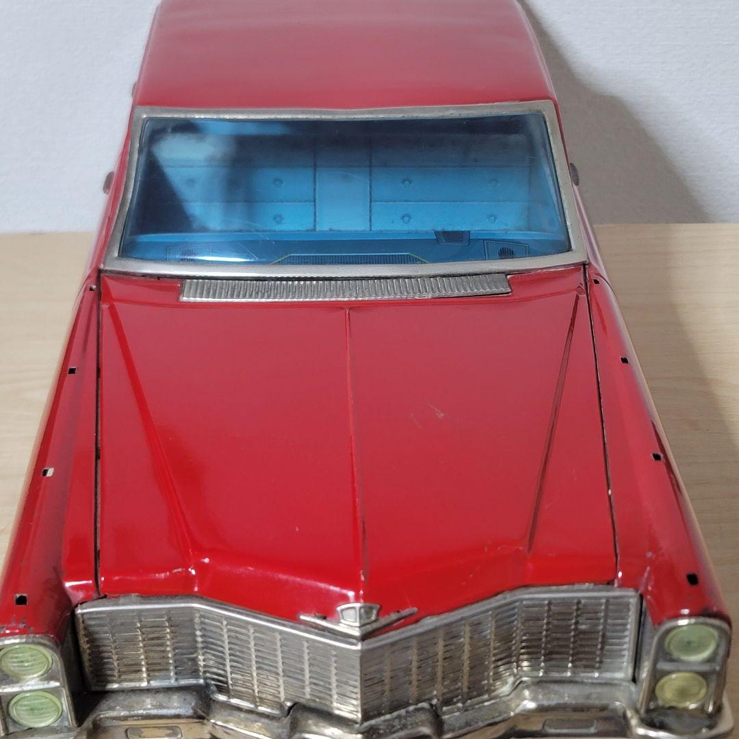 野村トーイ ブリキ キャデラック赤 65cm