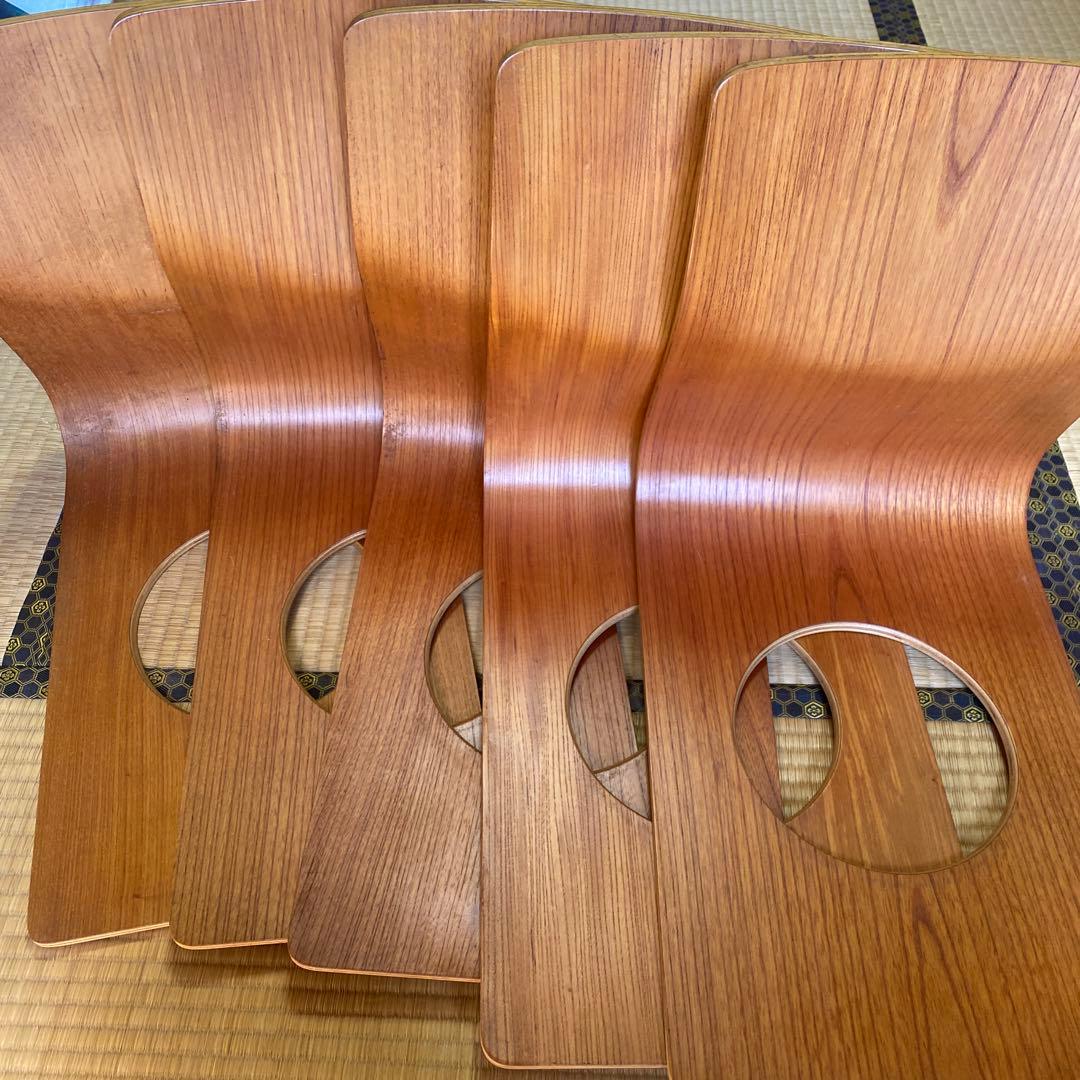 天童木工 座椅子5脚セット