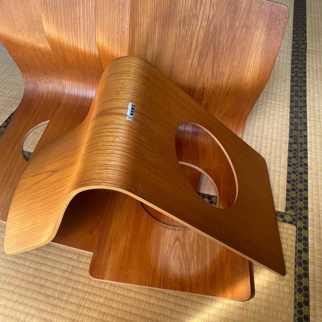 天童木工 座椅子5脚セット