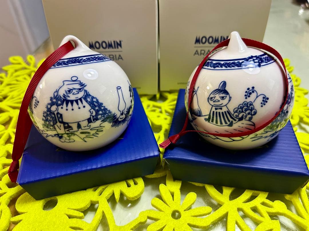 ムーミン　アラビア　クリスマスオーナメント2024 2個セット