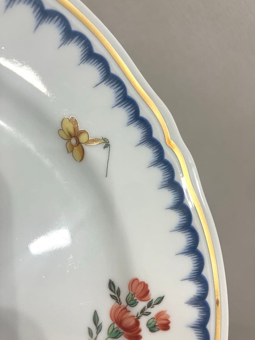 リチャードジノリ 丸皿 ケーキ皿 小皿 イタリアンフルーツ柄 2枚セット