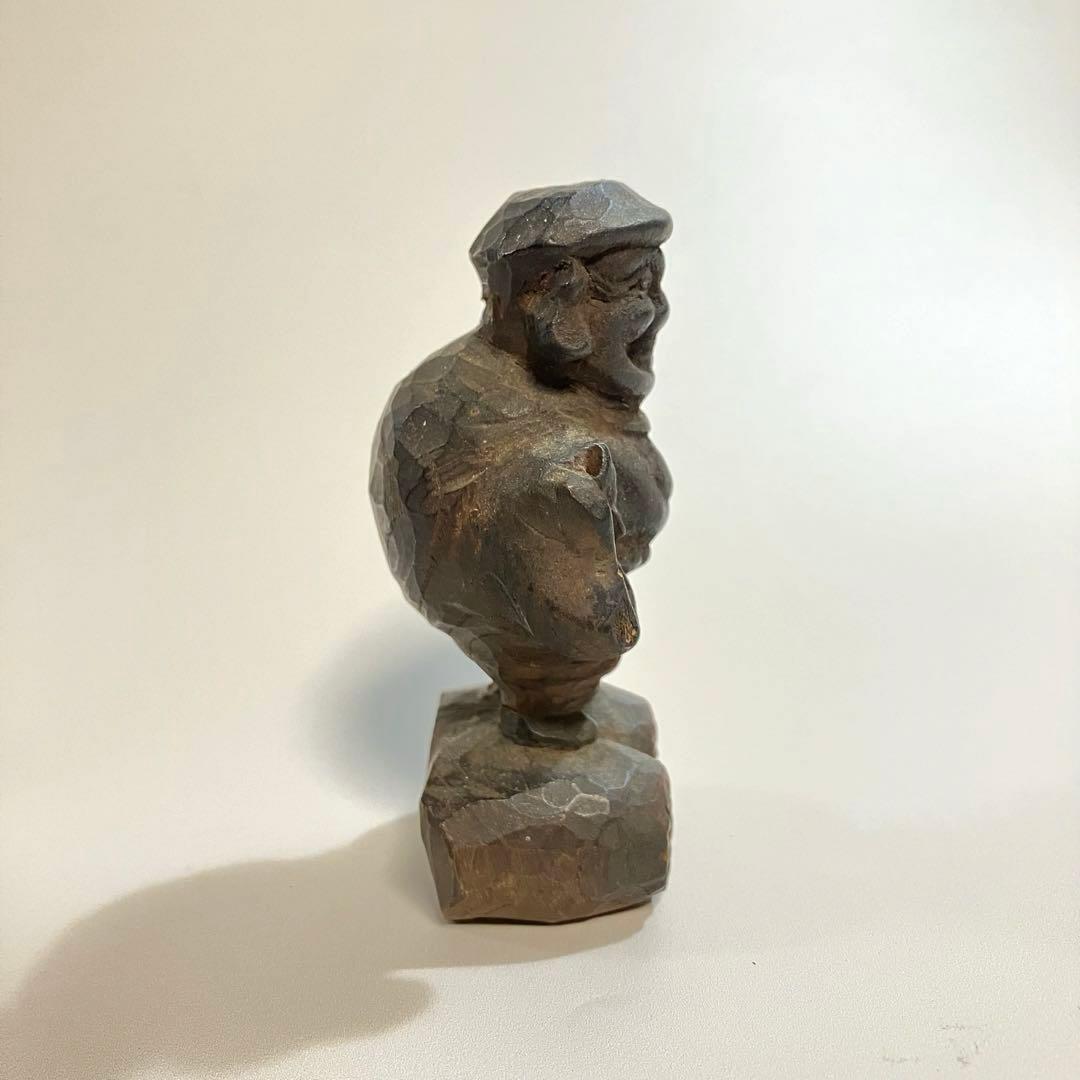 骨董　小さな大黒天　変わり大黒　民衆仏　木彫人形　一刀彫　民間信仰　民芸　縁起物