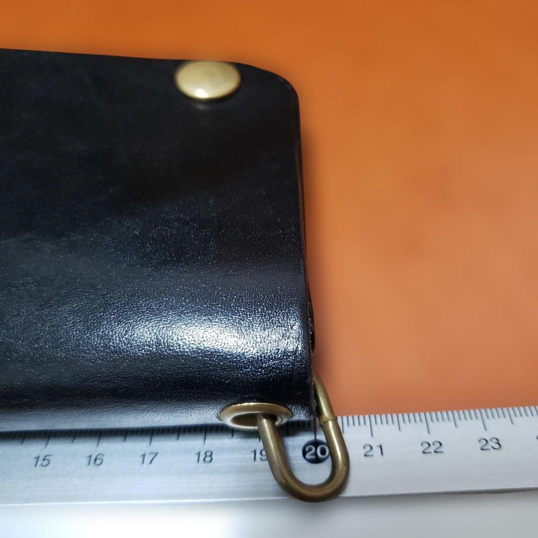 フラワースッタズ栃木レザー トラッカーウォレット ハンドメイド