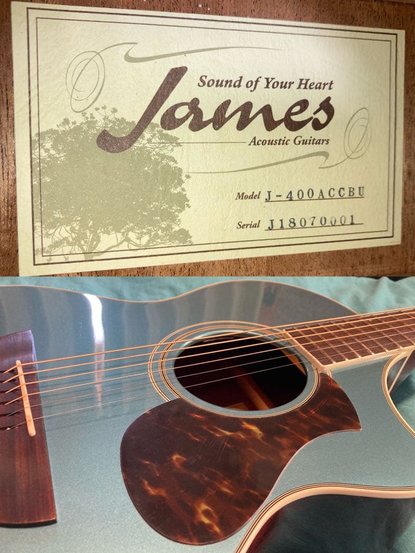 James J-400AC/CBU ジェームスエレアコギター