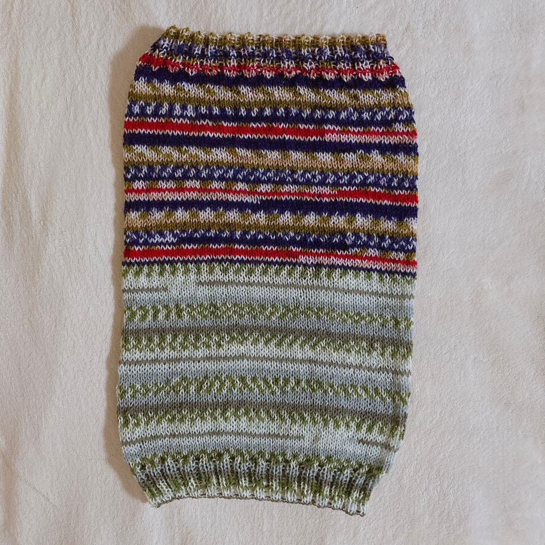 242　腹巻帽子　手編み　ネックウォーマー　ニット帽　男女兼用　チクチクしない