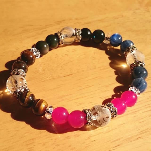 四神の天然石ブレスレット