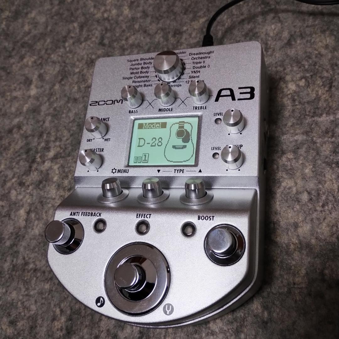 Zoom A3（アコースティックギター用エフェクター）