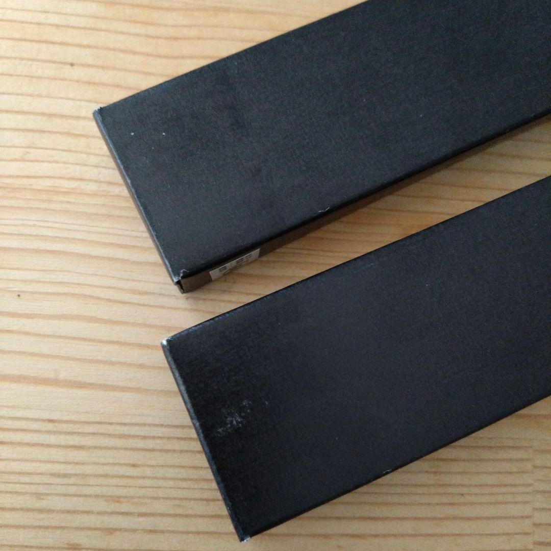 大黒屋　江戸木箸　歯八角箸　縞黒檀と紫檀　二膳